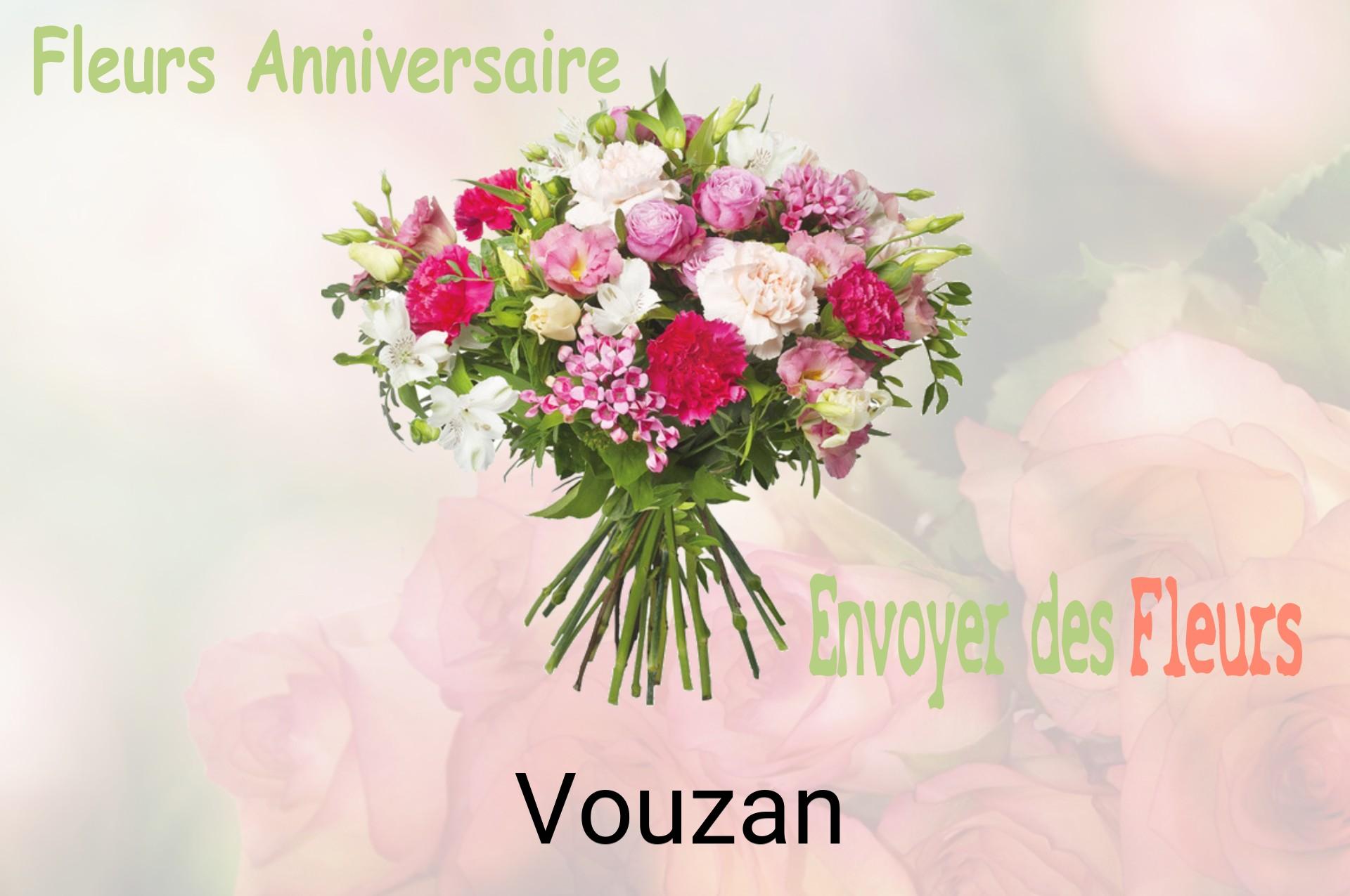 Bouquet de fleurs d’anniversaire livré à Vouzan